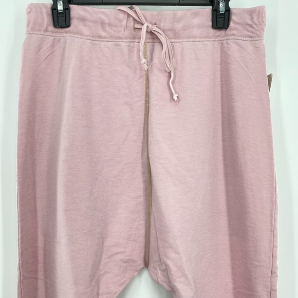 Free People NWT Cozy All Day Harem Leggings Joggers Drawstring Pink Medium New - Picture 3 of 10